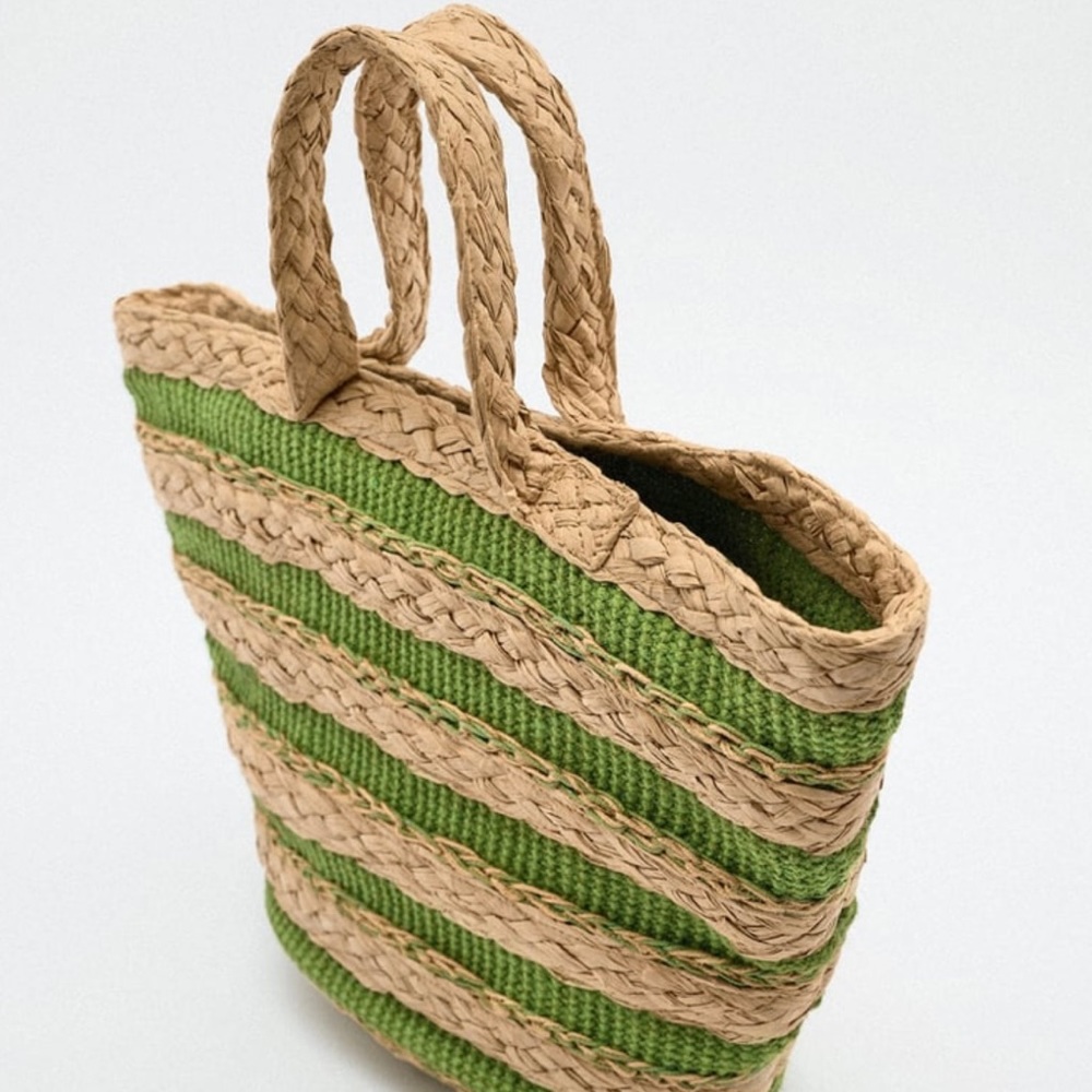 NWT & Dust Bag ZARA Basket Bag - Picture 6 of 9